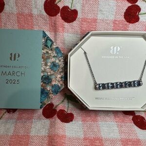 It's The Little Things Aquamarine Necklace